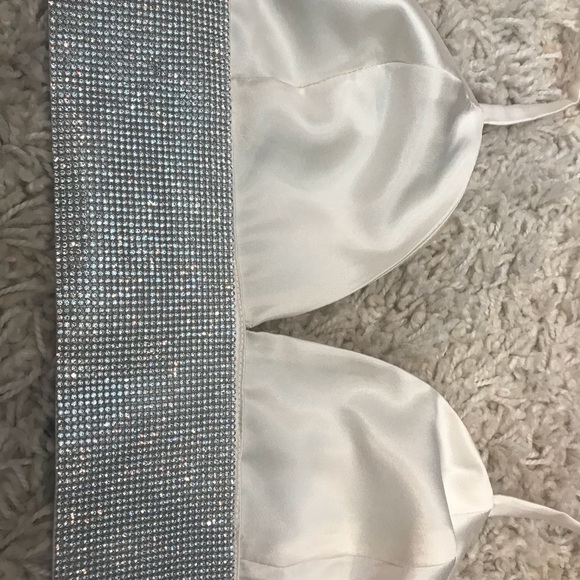 NWT Meshki Diamonte two piece set- ivory dress - Picture 7 of 8